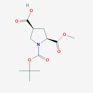 (3S,5S)-1-(tert-butoxycarbonyl)-5-(methoxycarbonyl)pyrrolidine-3-carboxylic acid