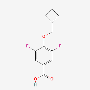 molecular formula C12H12F2O3 B3027759 4-(Cyclobutylmethoxy)-3,5-difluorobenzoic acid CAS No. 1380300-36-6