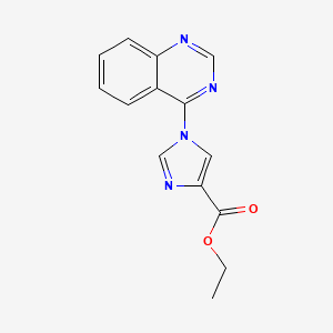 molecular formula C14H12N4O2 B3027763 1-(喹唑啉-4-基)-1H-咪唑-4-甲酸乙酯 CAS No. 1380300-57-1
