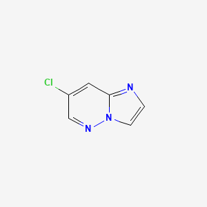 molecular formula C6H4ClN3 B3027773 7-Chloroimidazo[1,2-b]pyridazine CAS No. 1383481-11-5