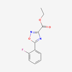 Ethyl 5-(2-fluorophenyl)-1,2,4-oxadiazole-3-carboxylate