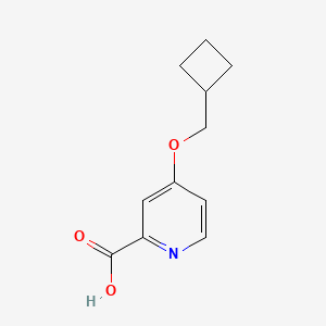 molecular formula C11H13NO3 B3027781 4-(Cyclobutylmethoxy)pyridine-2-carboxylic acid CAS No. 1385696-53-6