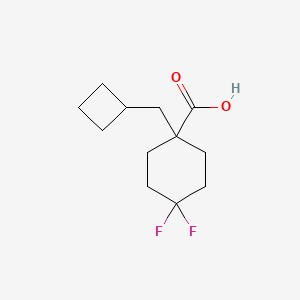 1-(Cyclobutylmethyl)-4,4-difluorocyclohexane-1-carboxylic acid