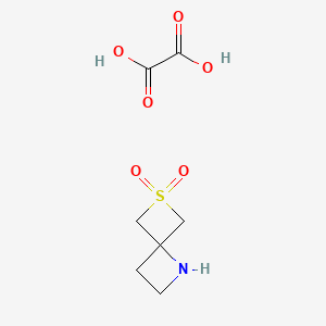 molecular formula C7H11NO6S B3027797 6-硫代-1-氮杂螺[3.3]庚烷-6,6-二氧化物草酸盐 CAS No. 1392804-12-4