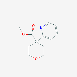 molecular formula C12H15NO3 B3027801 Methyl 4-(pyridin-2-yl)oxane-4-carboxylate CAS No. 1393330-50-1