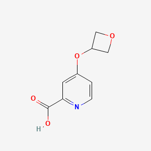 molecular formula C9H9NO4 B3027803 4-(氧杂环-3-氧基)吡啶-2-羧酸 CAS No. 1393330-52-3