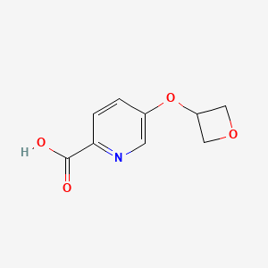 molecular formula C9H9NO4 B3027804 5-(Oxetan-3-yloxy)pyridine-2-carboxylic acid CAS No. 1393330-53-4