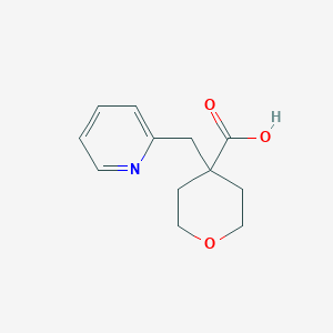 4-(Pyridin-2-ylmethyl)oxane-4-carboxylic acid
