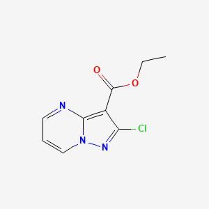 molecular formula C9H8ClN3O2 B3027812 Ethyl 2-chloropyrazolo[1,5-A]pyrimidine-3-carboxylate CAS No. 1394003-65-6