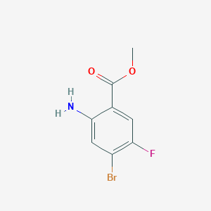 molecular formula C8H7BrFNO2 B3027818 Methyl 2-amino-4-bromo-5-fluorobenzoate CAS No. 1395493-30-7