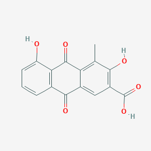 molecular formula C16H10O6 B3027823 2-Anthracenecarboxylic acid, 9,10-dihydro-3,5-dihydroxy-4-methyl-9,10-dioxo- CAS No. 1401414-53-6