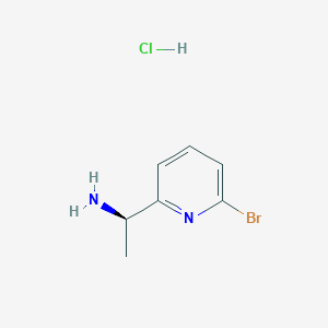 molecular formula C7H10BrClN2 B3027844 (R)-1-(6-Bromopyridin-2-yl)ethanamine hydrochloride CAS No. 1415303-41-1