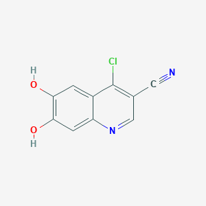 molecular formula C10H5ClN2O2 B3027848 4-Chloro-6,7-dihydroxyquinoline-3-carbonitrile CAS No. 1415562-51-4
