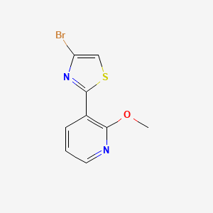 molecular formula C9H7BrN2OS B3027849 4-Bromo-2-(2-methoxypyridin-3-yl)thiazole CAS No. 1415562-60-5