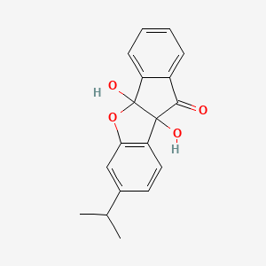 4b,9b-Dihydroxy-7-isopropyl-4bH-indeno[1,2-b]benzofuran-10(9bH)-one