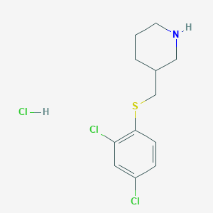 3-(((2,4-Dichlorophenyl)thio)methyl)piperidine hydrochloride