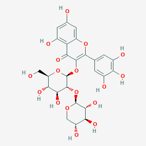 Myricetin 3-O-beta-D-xylopyranosyl(1-2)-beta-D-glucopyranoside