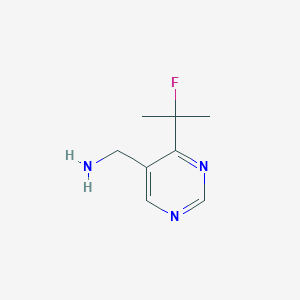 molecular formula C8H12FN3 B3027897 (4-(2-Fluoropropan-2-yl)pyrimidin-5-yl)methanamine CAS No. 1427195-33-2