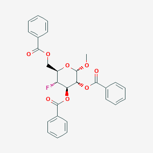 B030279 Methyl 2,3,6-tri-O-benzoyl-4-deoxy-4-fluoro-alpha-D-glucopyranoside CAS No. 84065-98-5