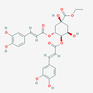 molecular formula C27H28O12 B3027905 Ethyl 3,4-dicaffeoylquinate CAS No. 143051-73-4