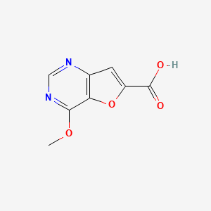 molecular formula C8H6N2O4 B3027908 4-甲氧基呋喃并[3,2-d]嘧啶-6-羧酸 CAS No. 1431412-19-9