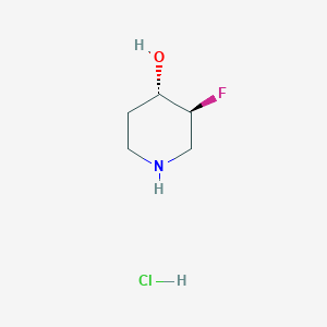 molecular formula C5H11ClFNO B3027912 (3S,4S)-3-fluoropiperidin-4-ol hydrochloride CAS No. 1434126-98-3