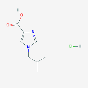molecular formula C8H13ClN2O2 B3027930 1-Isobutyl-1H-imidazole-4-carboxylic acid hydrochloride CAS No. 1439896-49-7