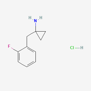 1-[(2-Fluorophenyl)methyl]cyclopropan-1-amine hydrochloride