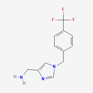 (1-{[4-(Trifluoromethyl)phenyl]methyl}-1H-imidazol-4-yl)methanamine