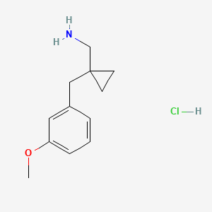 1-[(3-Methoxyphenyl)methyl]cyclopropyl-methanamine hydrochloride