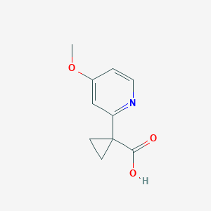 molecular formula C10H11NO3 B3027950 1-(4-Methoxypyridin-2-YL)cyclopropanecarboxylic acid CAS No. 1439899-56-5