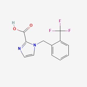 molecular formula C12H9F3N2O2 B3027966 1-[2-(Trifluoromethyl)benzyl]-1H-imidazole-2-carboxylic acid CAS No. 1439903-16-8