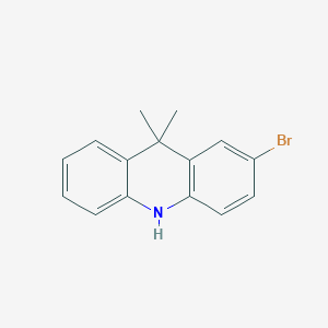 molecular formula C15H14BrN B3027970 2-Bromo-9,9-dimethyl-9,10-dihydroacridine CAS No. 1443680-94-1