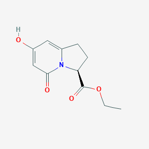 Ethyl (S)-7-hydroxy-5-oxo-1,2,3,5-tetrahydroindolizine-3-carboxylate