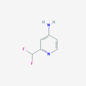 molecular formula C6H6F2N2 B3027980 2-(Difluoromethyl)pyridin-4-amine CAS No. 1446509-58-5
