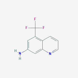 molecular formula C10H7F3N2 B3027983 5-(Trifluoromethyl)quinolin-7-amine CAS No. 1447606-61-2