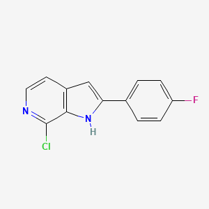7-Chloro-2-(4-fluorophenyl)-1H-pyrrolo[2,3-C]pyridine