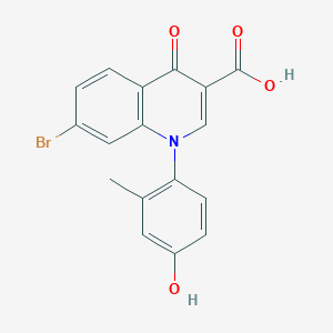 molecular formula C17H12BrNO4 B3027986 7-Bromo-1-(4-hydroxy-2-methylphenyl)-4-oxo-1,4-dihydroquinoline-3-carboxylic acid CAS No. 1447607-26-2
