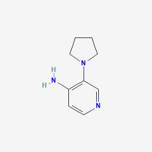 molecular formula C9H13N3 B3027990 3-(Pyrrolidin-1-yl)pyridin-4-amine CAS No. 144864-27-7