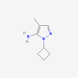 molecular formula C8H13N3 B3028001 1-Cyclobutyl-4-methyl-1H-pyrazol-5-amine CAS No. 1448854-98-5