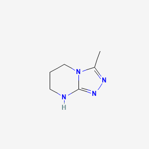 molecular formula C6H10N4 B3028002 3-Methyl-5H,6H,7H,8H-[1,2,4]triazolo[4,3-a]pyrimidine CAS No. 1448855-34-2