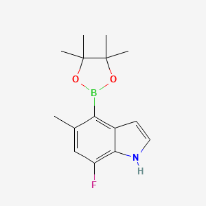 7-Fluoro-5-methyl-4-(4,4,5,5-tetramethyl-1,3,2-dioxaborolan-2-yl)-1H-indole