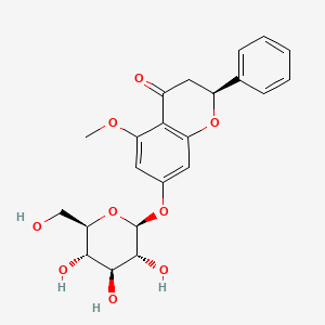 molecular formula C22H24O9 B3028007 5-MethoxyPinocembroside CAS No. 1450878-89-3