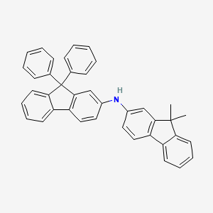 molecular formula C40H31N B3028015 N-(9,9-Dimethyl-9H-fluoren-2-yl)-9,9-diphenyl-9H-fluoren-2-amine CAS No. 1456702-56-9