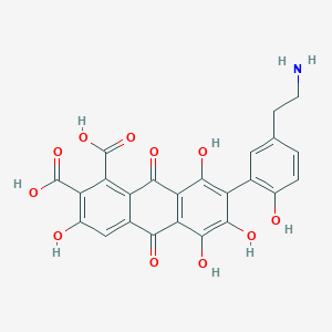 molecular formula C24H17NO11 B3028018 紫胶酸E CAS No. 14597-16-1