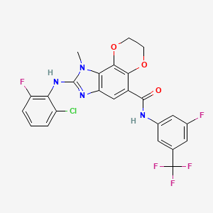molecular formula C24H16ClF5N4O3 B3028025 mPGES1-IN-3 CAS No. 1469976-70-2
