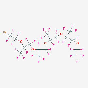 molecular formula C16BrF33O5 B3028032 1-Bromo-1,1,2,2,4,5,5,7,8,8,10,11,11,13,14,14,16,16,17,17,17-henicosafluoro-4,7,10,13-tetrakis(trifluoromethyl)-3,6,9,12,15-pentaoxaheptadecane CAS No. 1482416-52-3