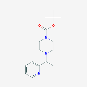 molecular formula C16H25N3O2 B3028037 叔丁基4-(1-(吡啶-2-基)乙基)哌嗪-1-羧酸酯 CAS No. 149691-41-8