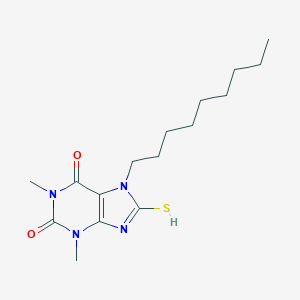 molecular formula C16H26N4O2S B302804 1,3-dimethyl-7-nonyl-8-sulfanylpurine-2,6-dione 