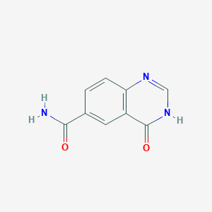 molecular formula C9H7N3O2 B3028041 4-氧代-1,4-二氢喹唑啉-6-甲酰胺 CAS No. 150454-06-1